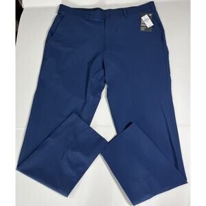 GapFit Drive Pants Mens 36x32 Navy Blue Performance Khaki Stretch Windproof NWT